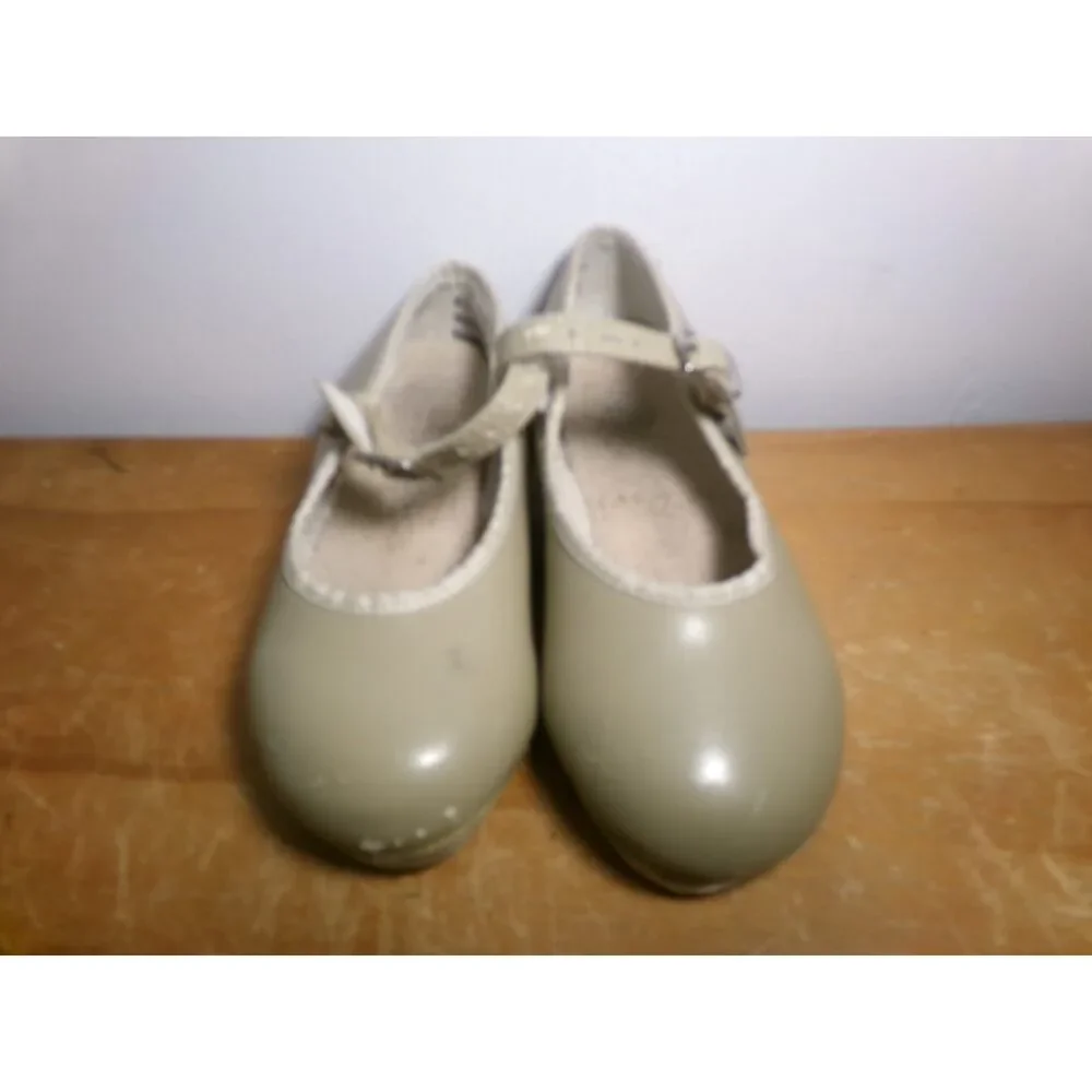 Dance Tap Shoes Revolution Style 826 10.5 Child Mary Jane Buckle Tan